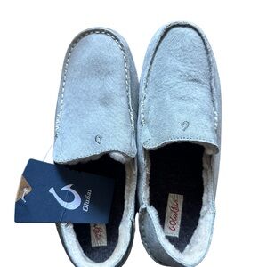 OluKai Light Gray Women’s Loafers